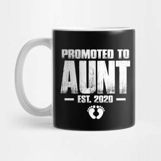 Promoted to Aunt 2020 Funny Mother's Day Gifts For New Auntie Mug